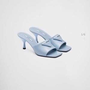 Powder Blue Prada Peeptoes.